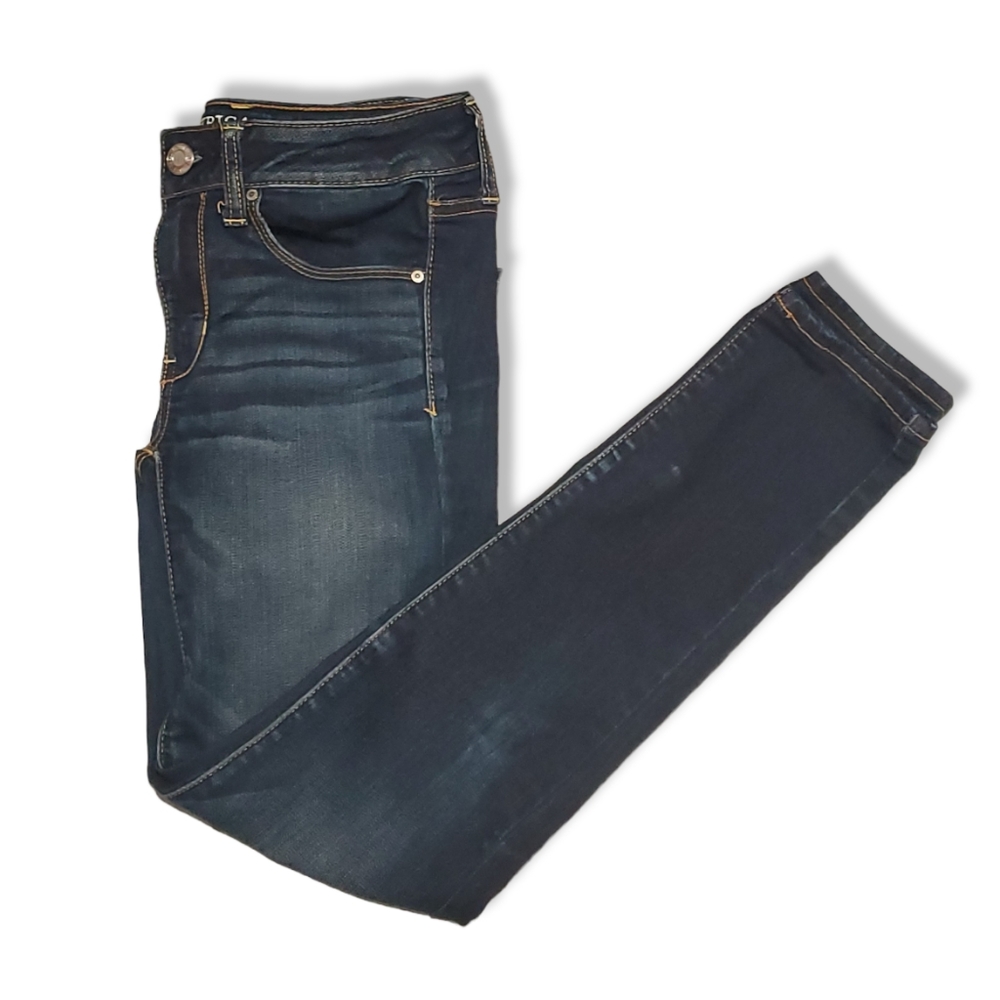 American Eagle Super Stretch Dark Wash Skinny Jeans- 2 SHORT